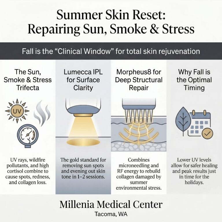 Sun, Smoke & Stress: How to Repair Summer Skin Damage at a Tacoma Luxury Medical Spa