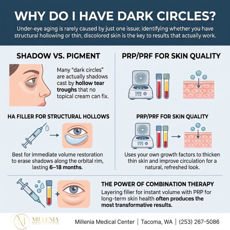 Dark Circles, Hollows, and Puffiness — A Tacoma Injector Explains the Real Causes (and the Treatments That Actually Work)